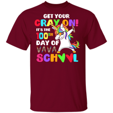 Load image into Gallery viewer, Get Your Cray On It&#39;s The 100th Day of School Dabbing Unicorn
