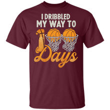 Load image into Gallery viewer, I Bribbled My Way To 100 Days Basketball 100th Day Of School
