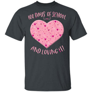 100th Day Of School And Loving It Teacher Heart Valentine Day
