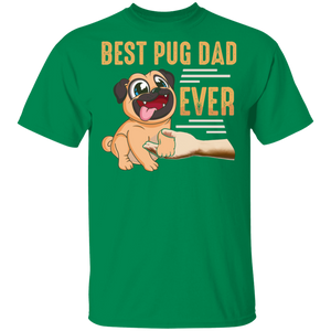 Best Pug Dad Ever Retro Vintage