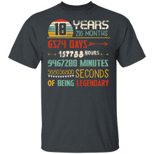 Load image into Gallery viewer, 18th Birthday 216 Months Gift Vintage Retro 18 Years Being Legendary
