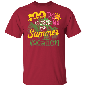 100 Days of School Closer To Summer Vacation Teacher Student