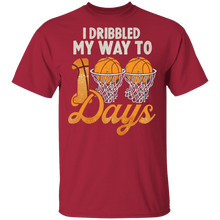 Load image into Gallery viewer, I Bribbled My Way To 100 Days Basketball 100th Day Of School
