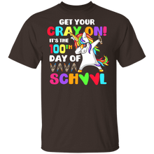 Load image into Gallery viewer, Get Your Cray On It&#39;s The 100th Day of School Dabbing Unicorn
