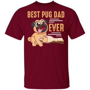 Best Pug Dad Ever Retro Vintage