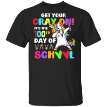 Load image into Gallery viewer, Get Your Cray On It&#39;s The 100th Day of School Dabbing Unicorn
