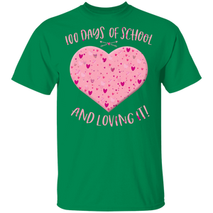100th Day Of School And Loving It Teacher Heart Valentine Day