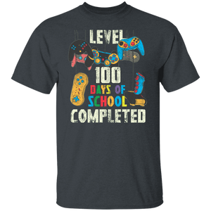 Level 100 Days Of School Completed Video Gamer for Boys
