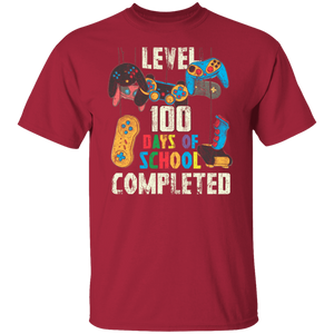 Level 100 Days Of School Completed Video Gamer for Boys